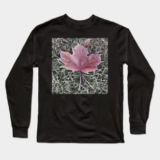 Frosted autumn leaf Long Sleeve T-Shirt